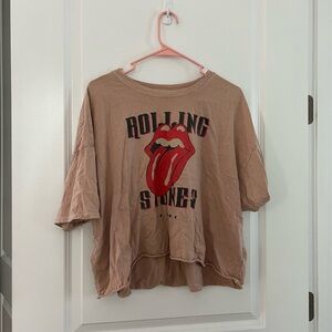 Oversized Cropped Graphic Tee
